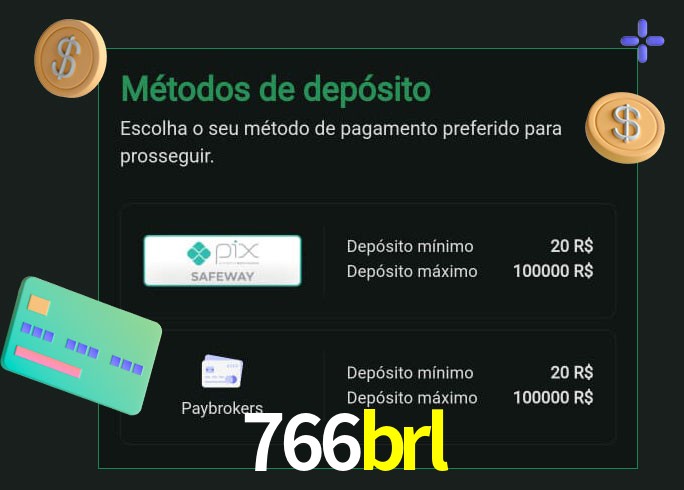 O cassino 766brl oferece uma grande variedade de métodos de pagamento